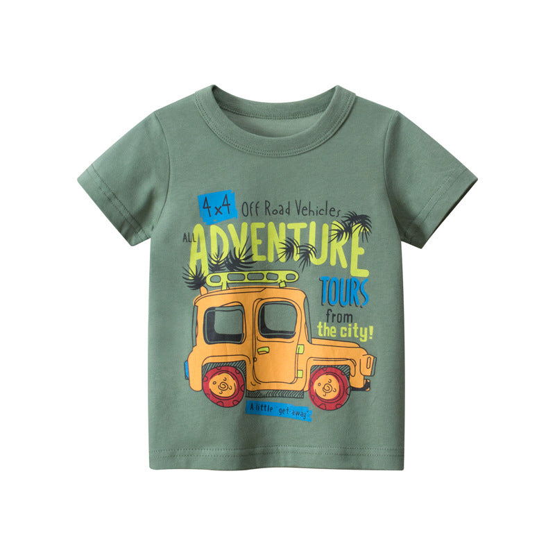 Boys Printed Short Sleeves T-Shirt