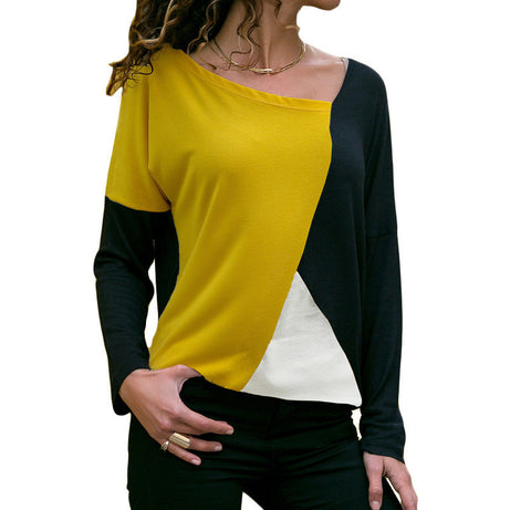 Women's Colorblocked Long Sleeves T-Shirt