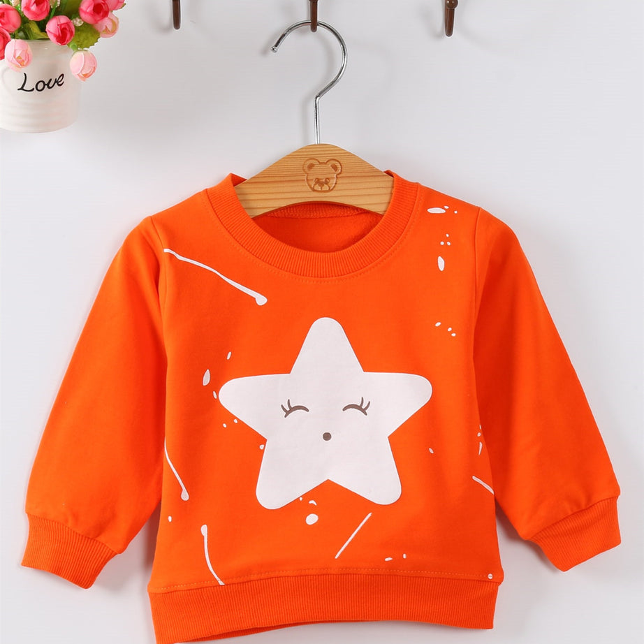 Girls Colorful Printed Sweatshirt