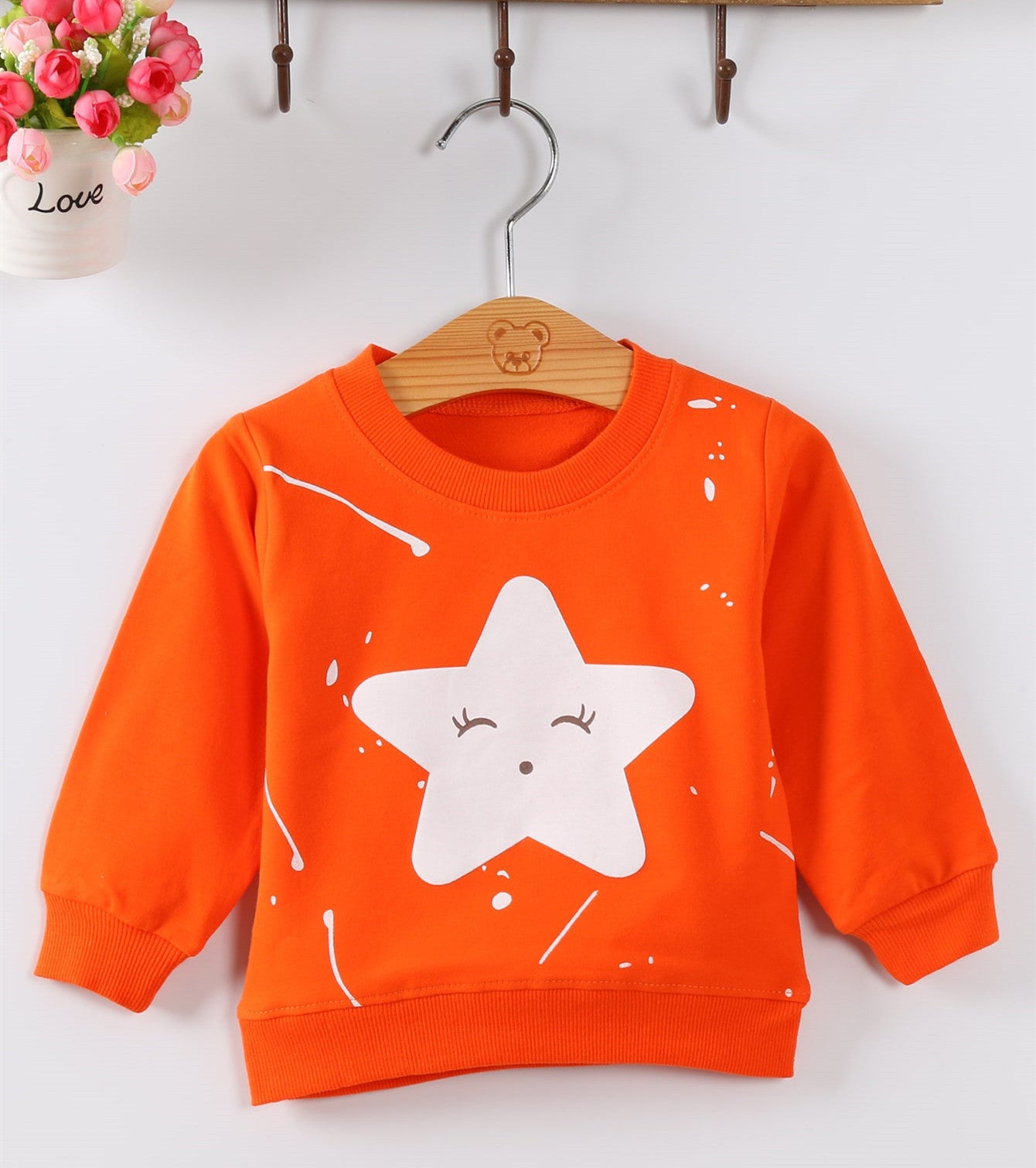 Girls Colorful Printed Sweatshirt