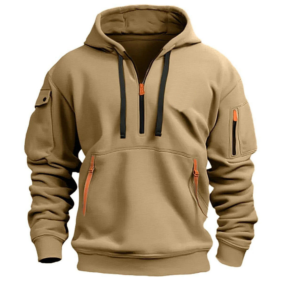 Pullover Zipper Hooded Sweatshirt for Men